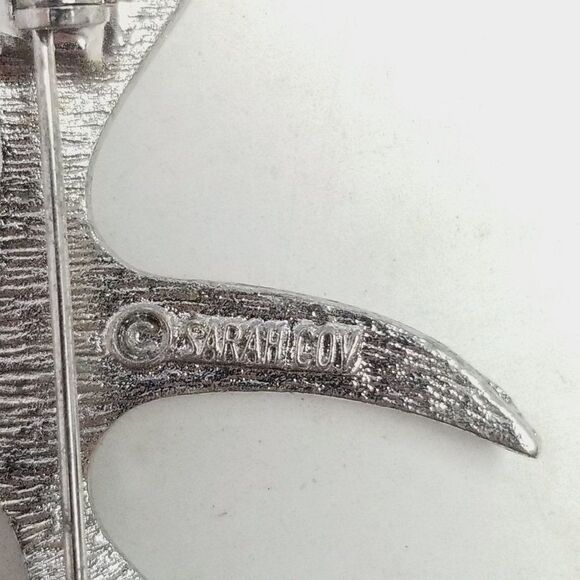 Vintage Sarah Coventry Style Bird Brooch, Silver Tone, Mid Century Style Pin - Picture 4 of 7